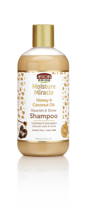 AFRICAN PRIDE – Moisture Miracle Honey & Coconut Oil Shampoo (354 ml) Champô de Mel e Óleo de Coco