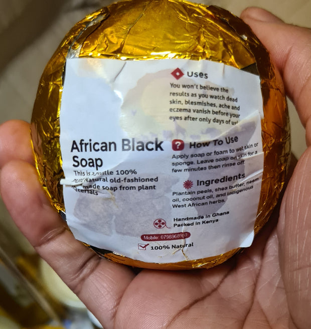 SHEA FLAIR - Sabonete Negro Africano para Cabelo e Pele (200g)