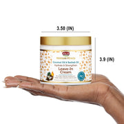 AFRICAN PRIDE - Moisture Miracle Coconut Oil & Baobab Oil Leave-In Cream (425g) Creme de Hidratação Não Removível de Óleo de Coco e de Imbondeiro.