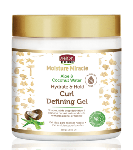 AFRICAN PRIDE – Moisture Miracle Curl Defining Gel (510g) Gel de Definição para Cachos