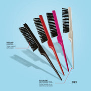 DENMAN D91 Dress Out Brush Red - Escova para Penteados Vermelha