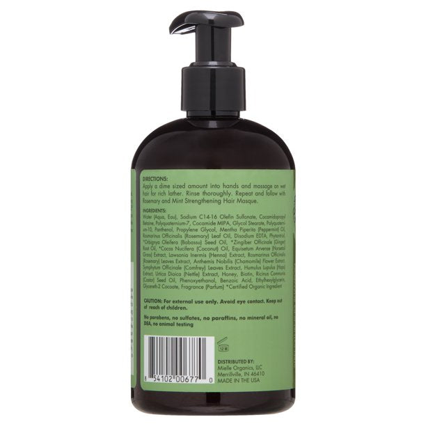 MIELLE ORGANICS - Mielle Rose Mint Shampoo (355ml) Shampoo de Menta e Alecrim